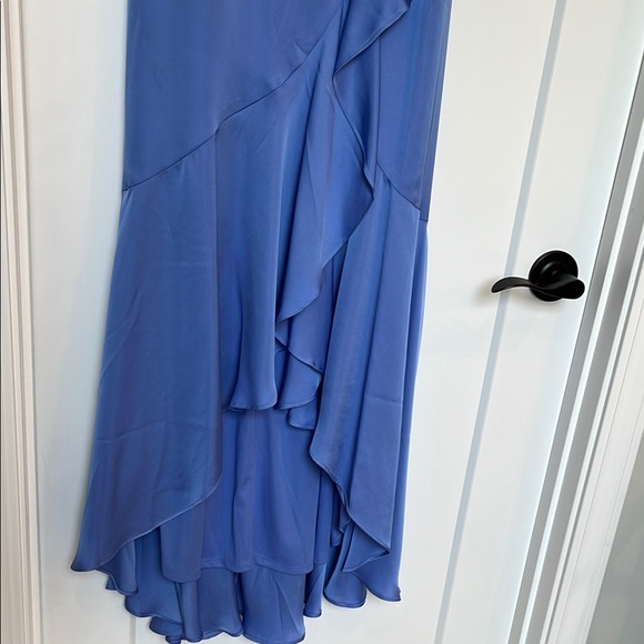 Express Blue Ruffle Dress - Picture 5 of 10